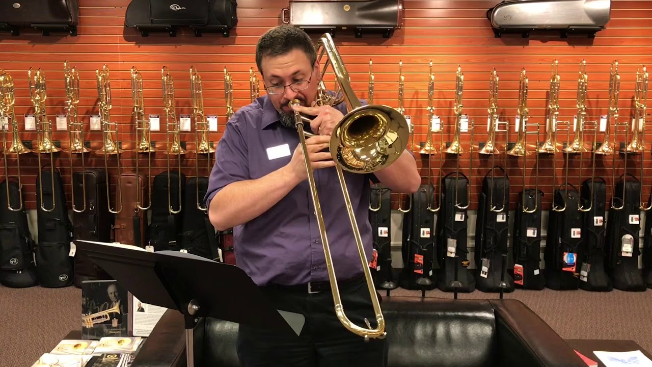 Courtois 420 Challenger II Large Bore Tenor Trombone Review - YouTube