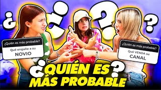 ¿QUIEN ES MÁS PROBABLE? ft. @losmolinaoficial | Hermanas JM