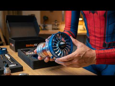 Miniature Turbofan Engine Model Assembly & First Run! @Stirlingkit