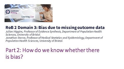 Part 2: How do we know whether there is bias?