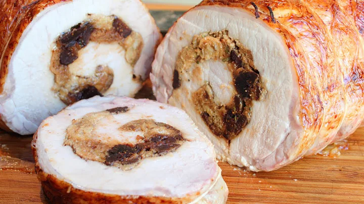 How to Stuff a Pork Loin - Rolled Stuffed Pork Loin Roast Wrapped in Caul Fat