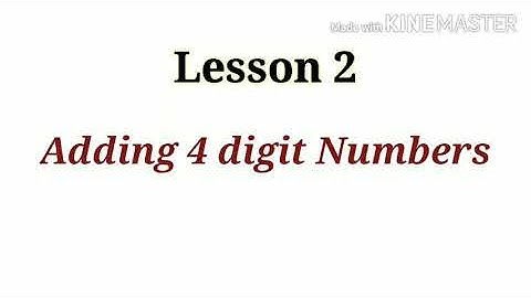 Xseed | Class 4 | Maths | Block 2 | Lesson 2