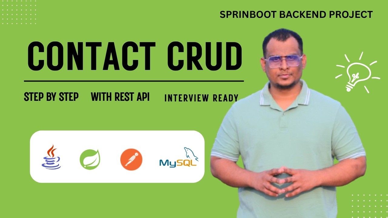 Contact Management System Backend Project | Spring Boot + MySQL | CRUD ...