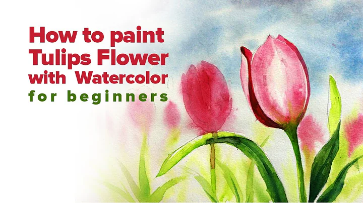 How to paint Tulips Flower with  Watercolor | FLOWER PAINTING | by Jagadeesh Narayanan