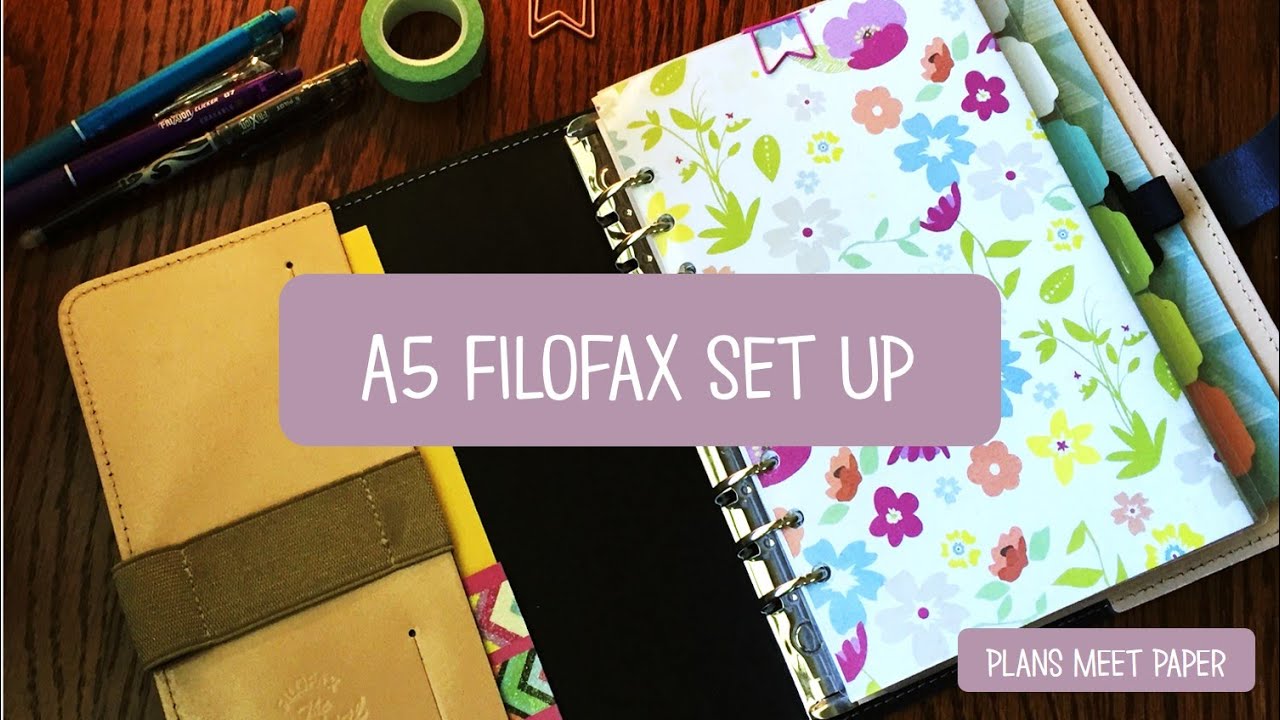 A5 Filofax Original Planner Setup August 2016 YouTube A5 Filofax Original Planner Setup August 2016 YouTube