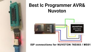 Nu-Prog Best IC programmer for Nuvoton IC as well as Avr ICs,Atmega328 Atmega8,N76E003AT20,MS51BA9AE