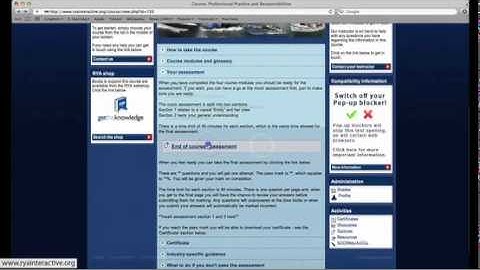 RYA Interactive - Professional Practices and Responsibilities
