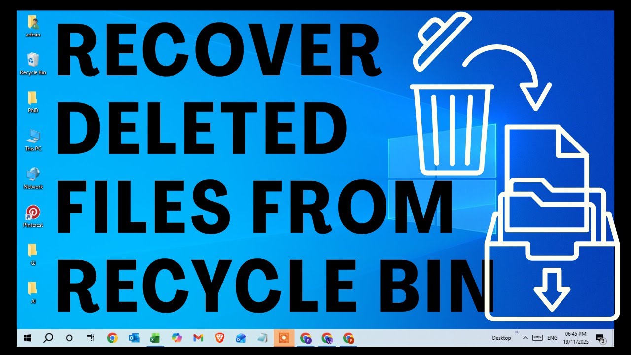 How To Recover Deleted Files From Recycle Bin - YouTube