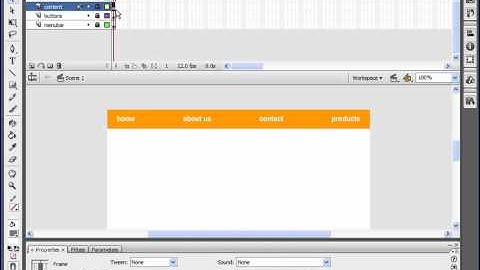 Building Websites in Flash CS3 (06-One-Frame Websites)