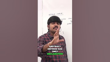 Java: Understanding Abstract Methods and Declarations #shorts