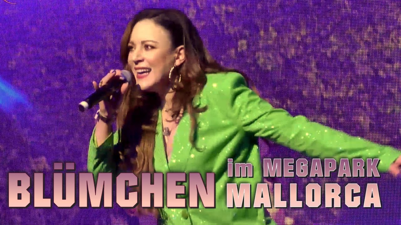 Blümchen im Megapark Opening Saison 2022 Mallorca (Interview + Nur Geträumt + Boomerang)