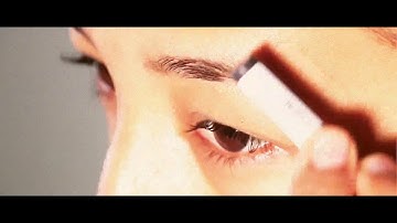 Self eyebrows  threading at home .