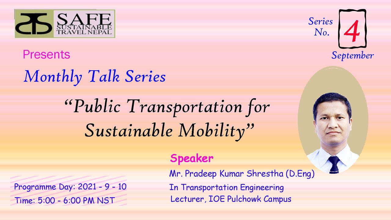 Tourism, Public Transport and Sustainable Mobility: 4