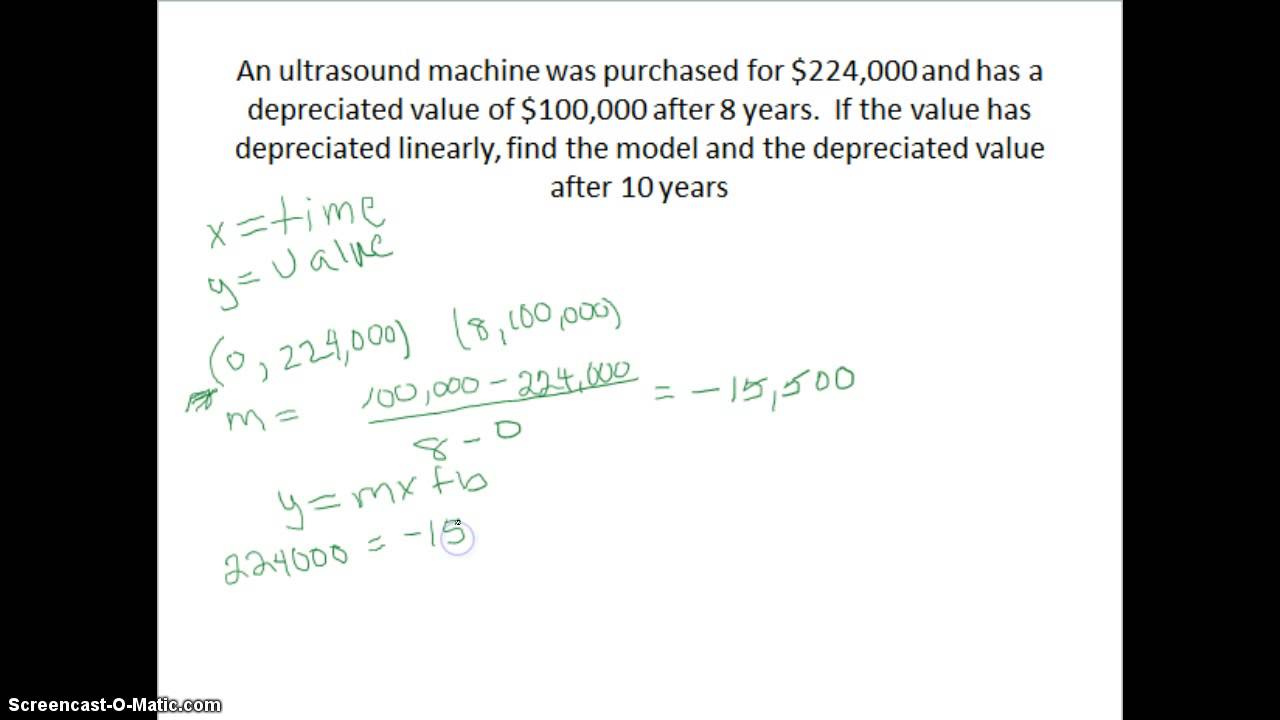 linear depreciation - YouTube linear depreciation - YouTube