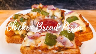 Chicken Bread Pizza Easy To Make Pizza Recipe The Snack Lab