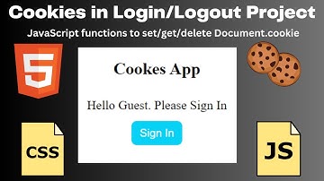 Learn how to use Cookies by building JS HTML CSS Project. Cookies in Web Development