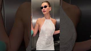 Hailey Bieber Grammy After Partiye Beyazlar Içerisinde Katıldı