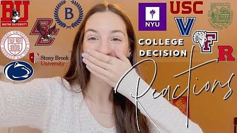 REALISTIC college decision reactions 2021! (NYU, U...