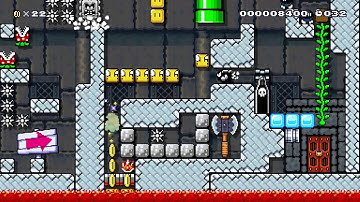 Super Mario Maker - One screen puzzle *2 60fps