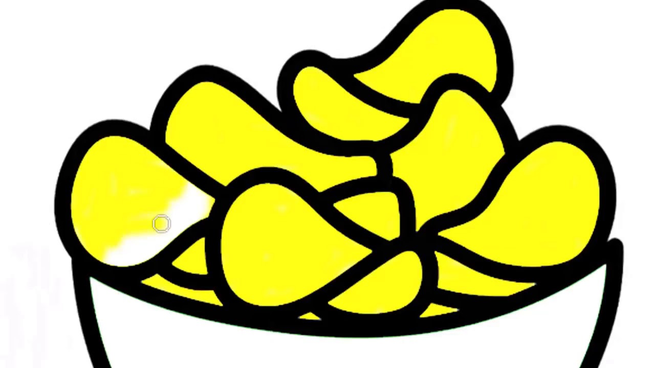 Чипсы рисунок легко