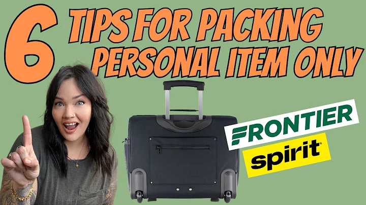 How to pack personal item only for budget airlines | Save money today!