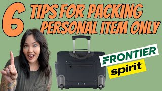 How to pack personal item only for budget airlines | Save money today!