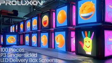 Takeaway| Takeout| Delivery Boxes LED Displays, 100 Pieces P3 Single-sided Outdoor LED Screens Video