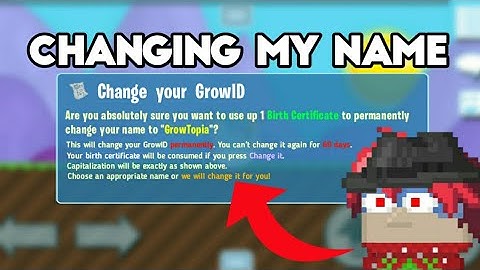 CHANGING MY NAME INTO A RAREST ONE?? | Growtopia