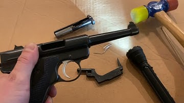 Ruger Standard and MKII 22lr Pistol basic disassembly/field strip with common problems