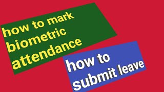 how to mark biometric attendance | epunjab staff attendance | submit leave | onduty screenshot 2