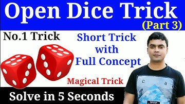 Open dice reasoning trick | खुले पासा को हल करने के लिए चाल | Reasoning by imran sir maths