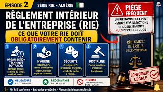 RIE Algérie : Contenu obligatoire Article 77 Loi 90-11