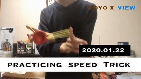 【ヨーヨー 技】あるヨーヨートリックの練習　1 practicing  speed  Trick