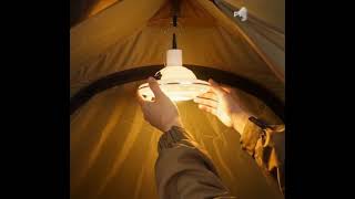 Portable solar camping light