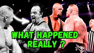 The Brock lesnar vs Undertaker Fued Real Reason Explained!. #stories #wwe #undertaker #brawl