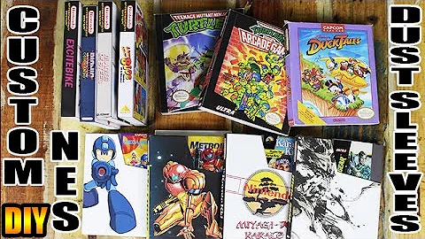 DIY Custom NES Dust Sleeves/ Game Cases & Mini Boxes too