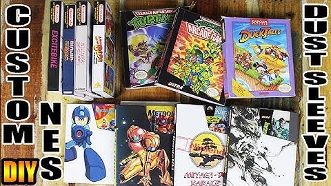 DIY Custom NES Dust Sleeves/ Game Cases & Mini Boxes too