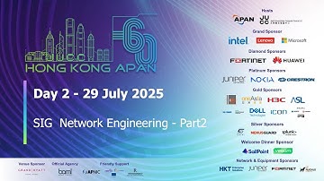 APAN60: SIG  Network Engineering - Part2