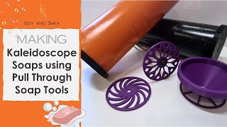 Kaleidoscope Cold Process Soaps using Pull Through Soap Tools