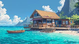 Seaside Café Ambience 🎧 Chill Lofi & Morning Coffee ☕️ [lofi hip hop]