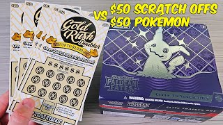 I Bought $50 Lottery Scratch Offs Vs $50 Pokémon Temporal Forces