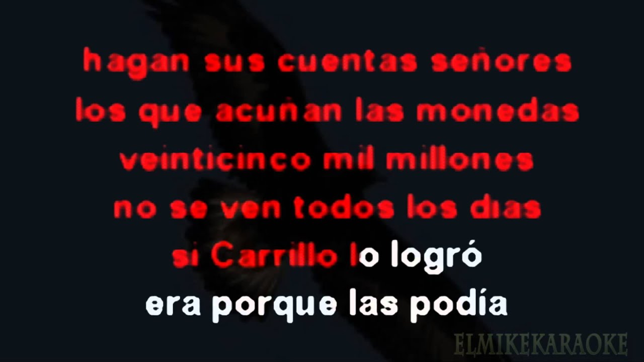 EL AGUILA REAL... karaoke,, dareyes de la sierra - YouTube