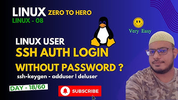 Day 18 LINUX SSH Key based Authentication on Linux servers - User creation 🔥