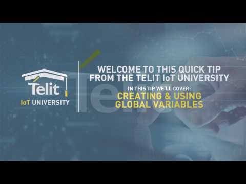 Telit deviceWISE: Creating and Using Global Variables