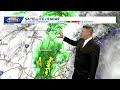 Video: Downpours possible amid steady rain