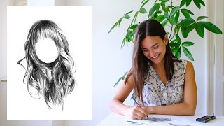 How to Draw Realistic Hair in 8 Steps screenshot 1