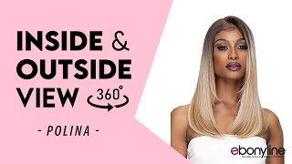 Janet Collection Premium Synthetic Melt Hd 13X6 Swiss Lace Front Wig - Polina Ebonyline