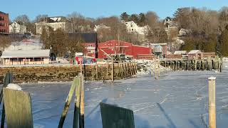 Skater on Rockport Harbor, Maine