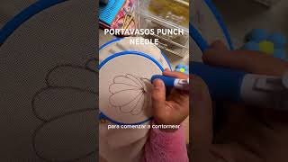 Portavasos embroidery punchneedle shorts bordado punchneedleart