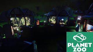 Planet Zoo - Reptile and Exhibit Cave - Bonus Nile Monitor and Okapi Habitat - Speed Build